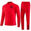 Sudadera De Entrenamiento Trajes CR Flamengo Quarter Zip 23-24 Roja - Hombre